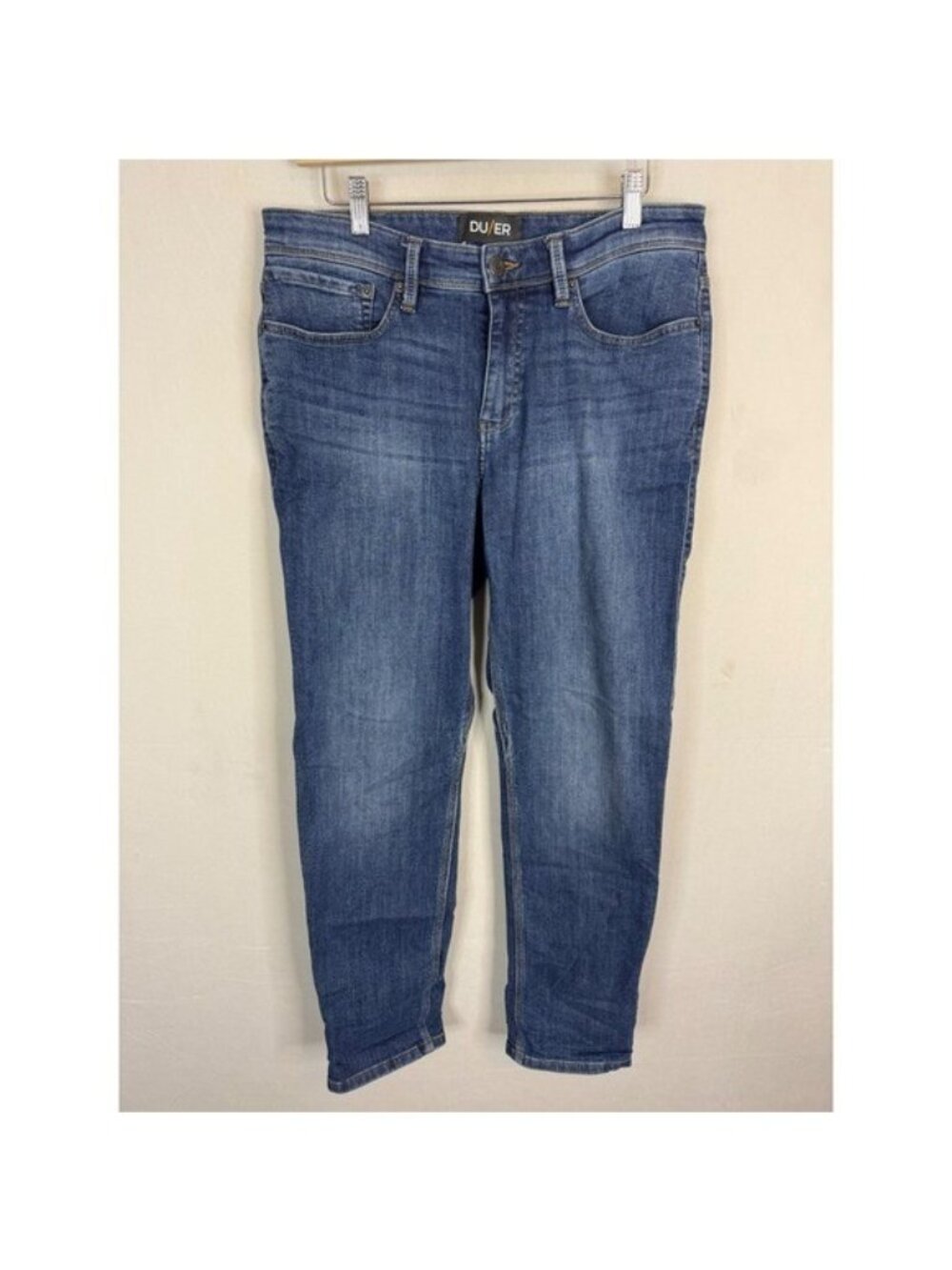 DU/ER Fireside Fleece Lined Jeans Mens 33x30 L2X Slim Fit Blue High Stretch